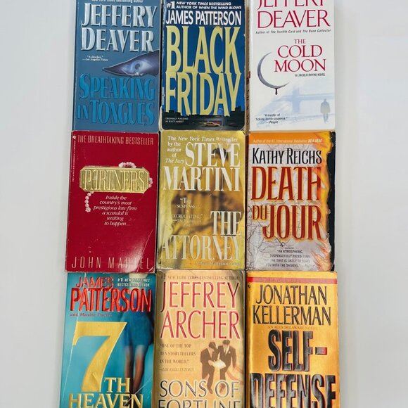 Collection of 9 Suspenseful Crime Novels - Picture 1 of 4